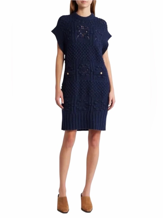 Frame Denim Sweaters - NWT: FRAME denim Knitted Vest Dress, Navy Blue, Medium